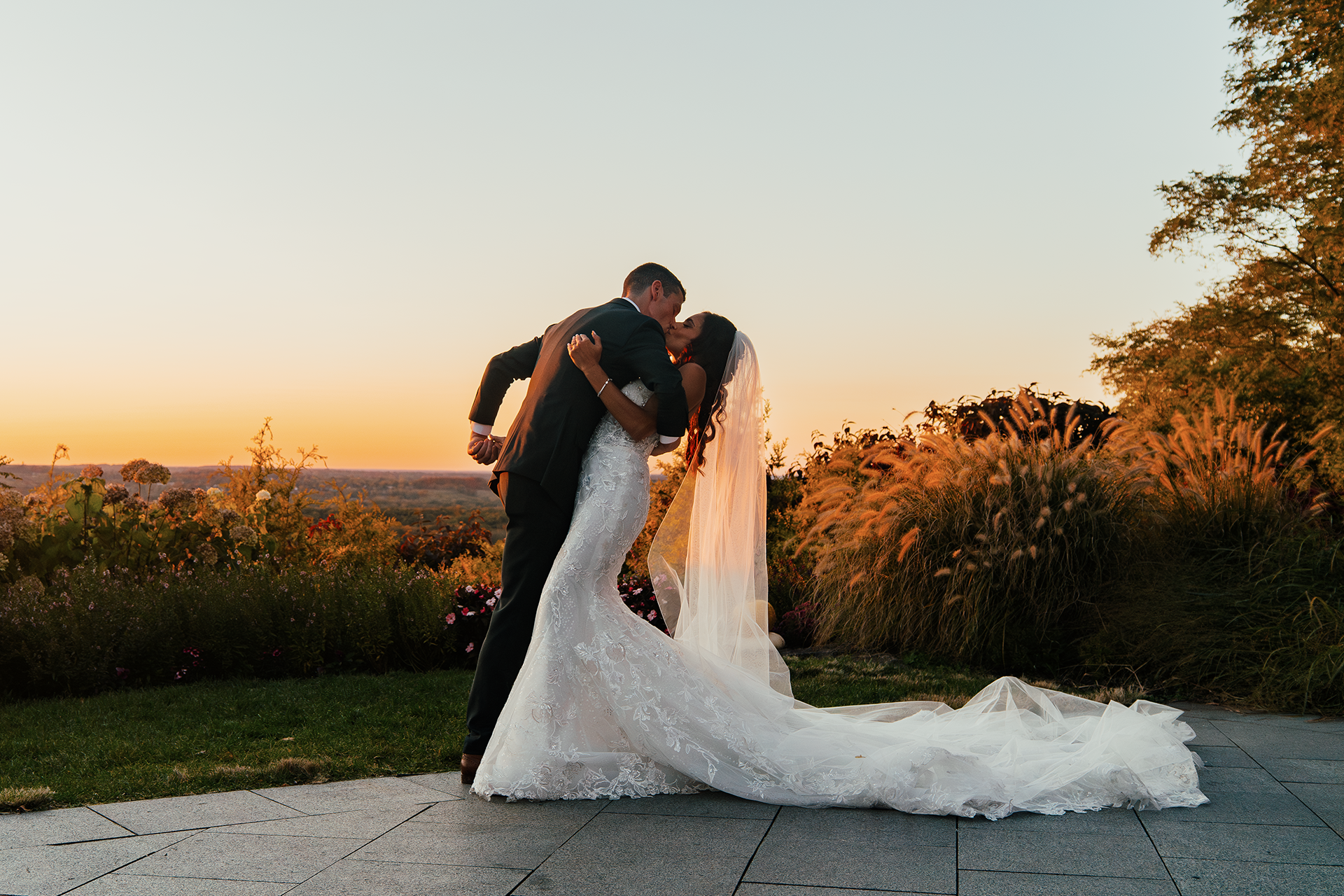 Wedding photo at Woodcliff Hotel in Rochester, NY